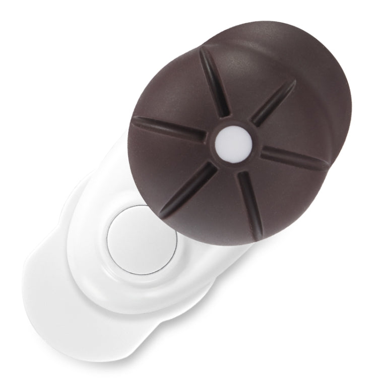3 PCS Child Safety Door Plug Silicone Door Seam Protection Strip(Brown)