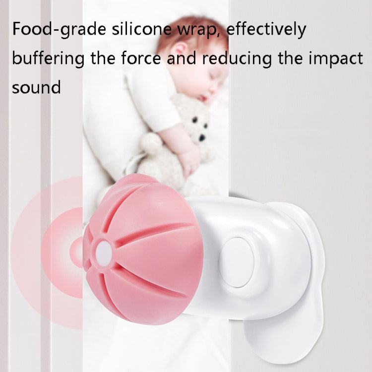 3 PCS Child Safety Door Plug Silicone Door Seam Protection Strip(Brown)