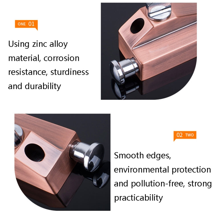 KDS-A013 Zinc Alloy Rotary Door Latch Lock Surface Mounted Spring Rotary Latch Lock, Specification: Green Ancient
