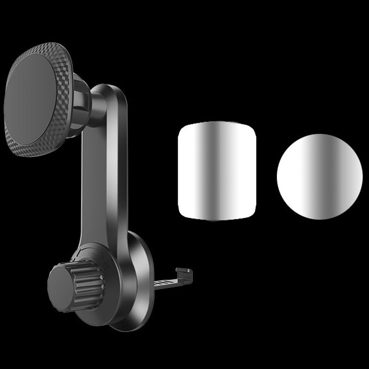 A-010 Car Mobile Phone Bracket Outlet Magnet Universal Extended Bracket, Colour: Black Magic Scene