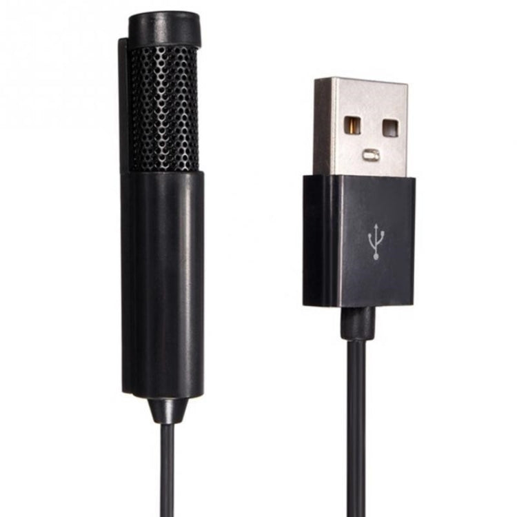 2 PCS SF-555 Computer Recording K Song Microphone Portable Mini USB Microphone, Cable Length: 0.5m(Black)