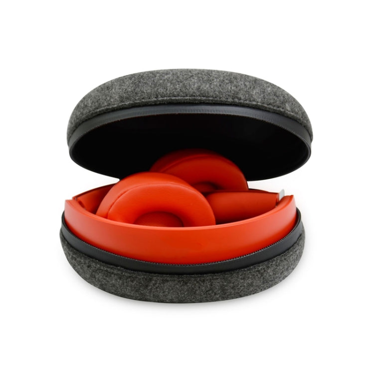 Wireless Noise Reduction Headset Protection Case Headset Felt Storage Box For Beats Solo Pro(Black)