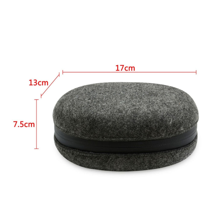 Wireless Noise Reduction Headset Protection Case Headset Felt Storage Box For Beats Solo Pro(Black)