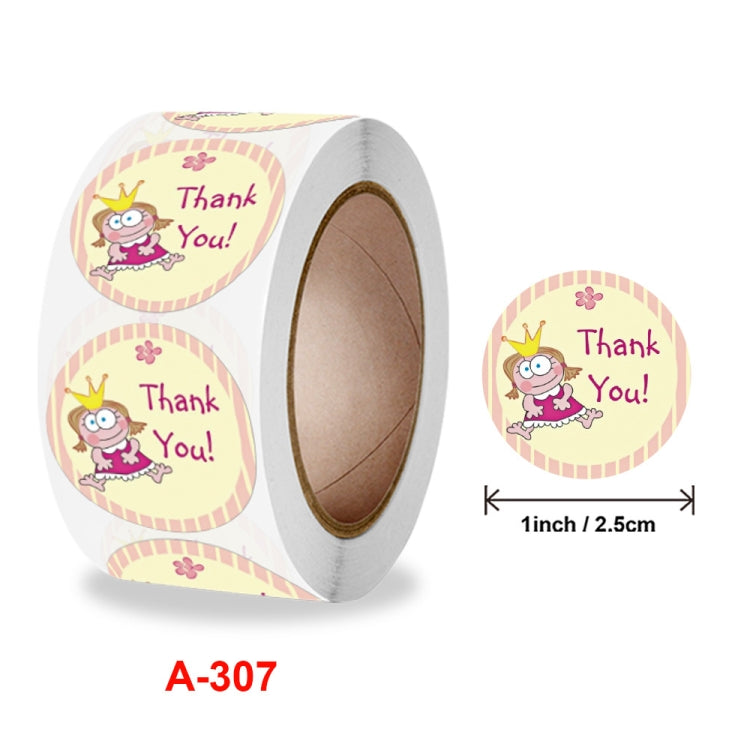 10 Rolls Seal Sticker Thank You Cute Animal Sticker Crafts Holiday Decoration Sticker, Size: 2.5cm / 1 Inch