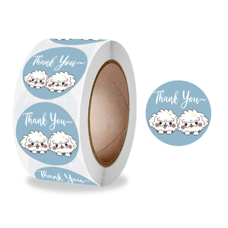 10 Rolls Seal Sticker Thank You Cute Animal Sticker Crafts Holiday Decoration Sticker, Size: 2.5cm / 1 Inch