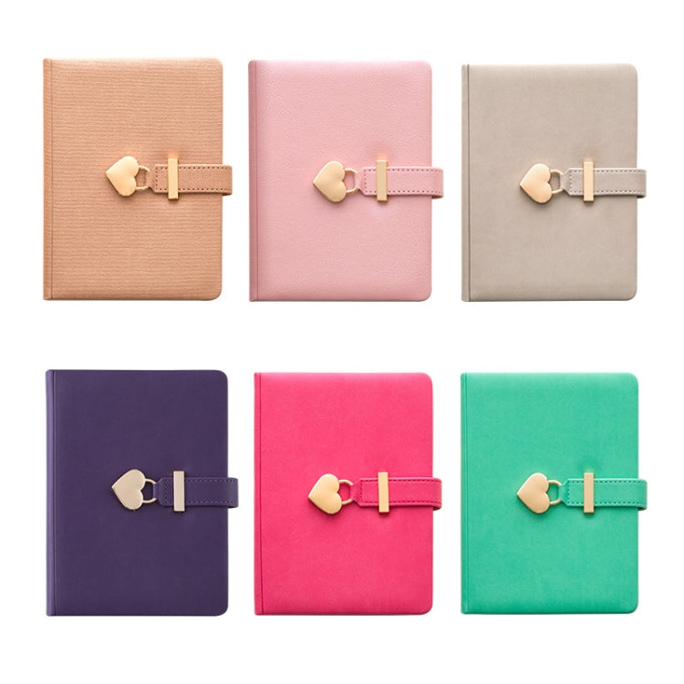 8032 Couple Notebook With Lock Hardcover Notepad Handbook