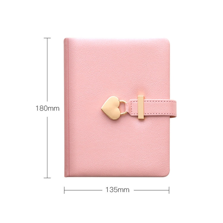 8032 Couple Notebook With Lock Hardcover Notepad Handbook