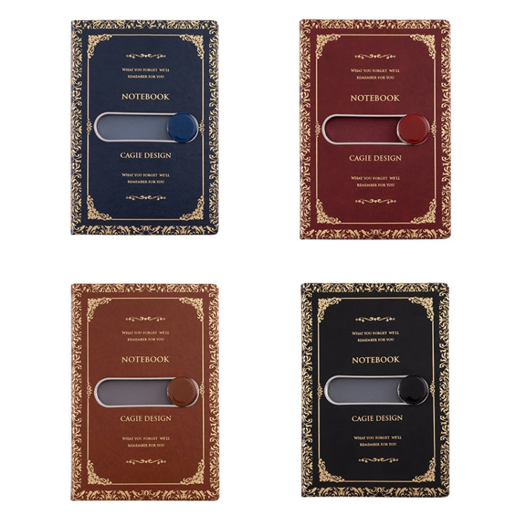 25032 A5 Business Retro PU Notebook With Notepad