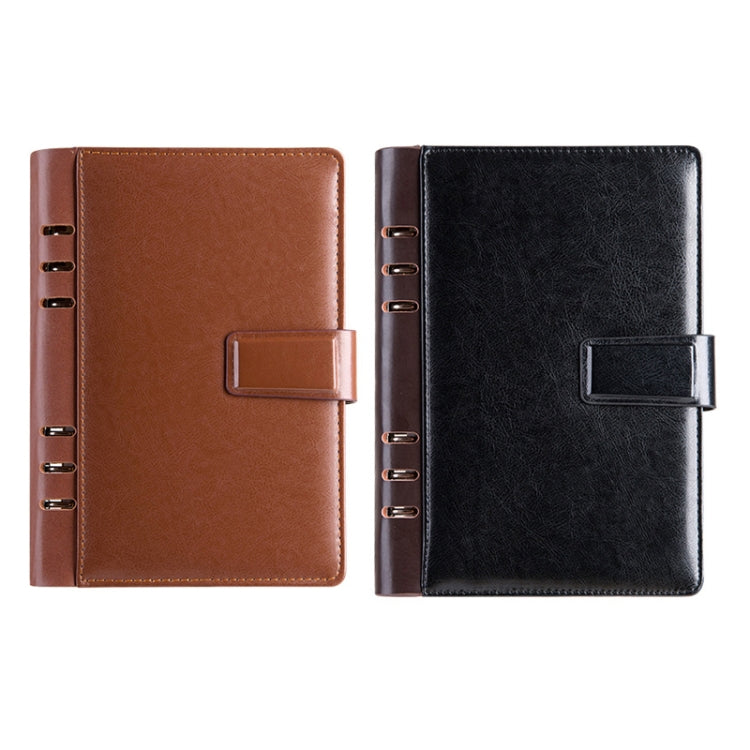 8625 Business Splicing Notepad Loose-Leaf Notebook, Cover color: Elegant Black A5