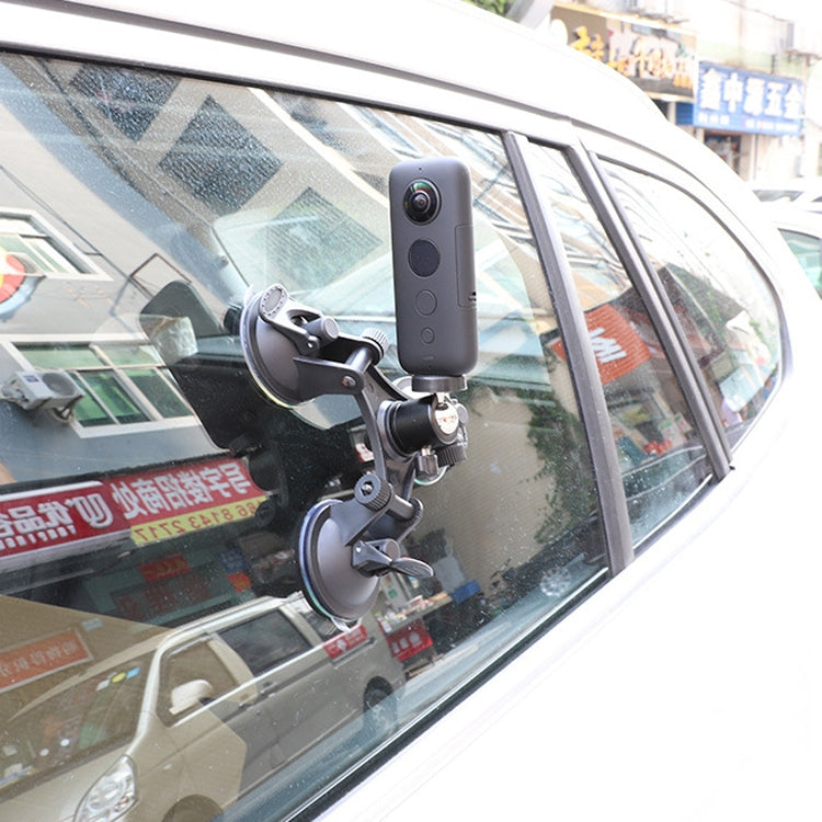 For Insta360 One X / One R Triangle Suction Cup Mount Holder with Ball-Head Tripod Adapter(3-Legs Sucker)