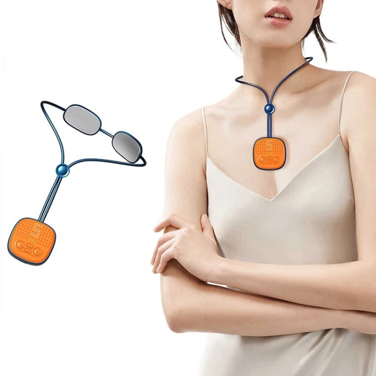 Z-10 Pendant Cervical Spine Massager Portable Dual-pulse Neck Hot Compress Massager(Gemstone Blue)