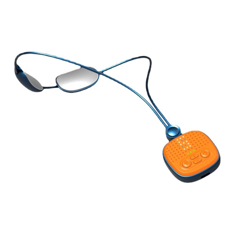 Z-10 Pendant Cervical Spine Massager Portable Dual-pulse Neck Hot Compress Massager(Gemstone Blue)