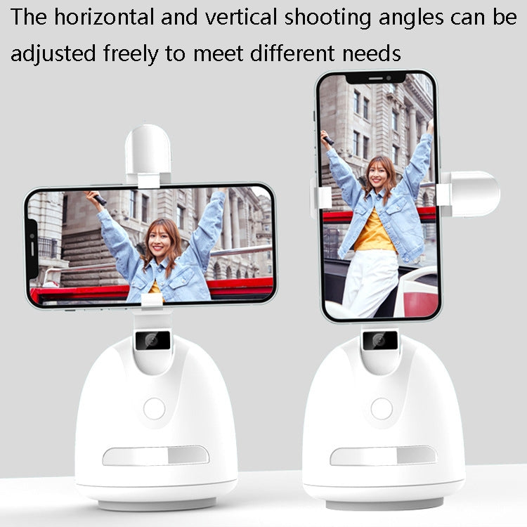 AI Intelligent Mobile Phone Live 360 Degree Tripod Heads(White)
