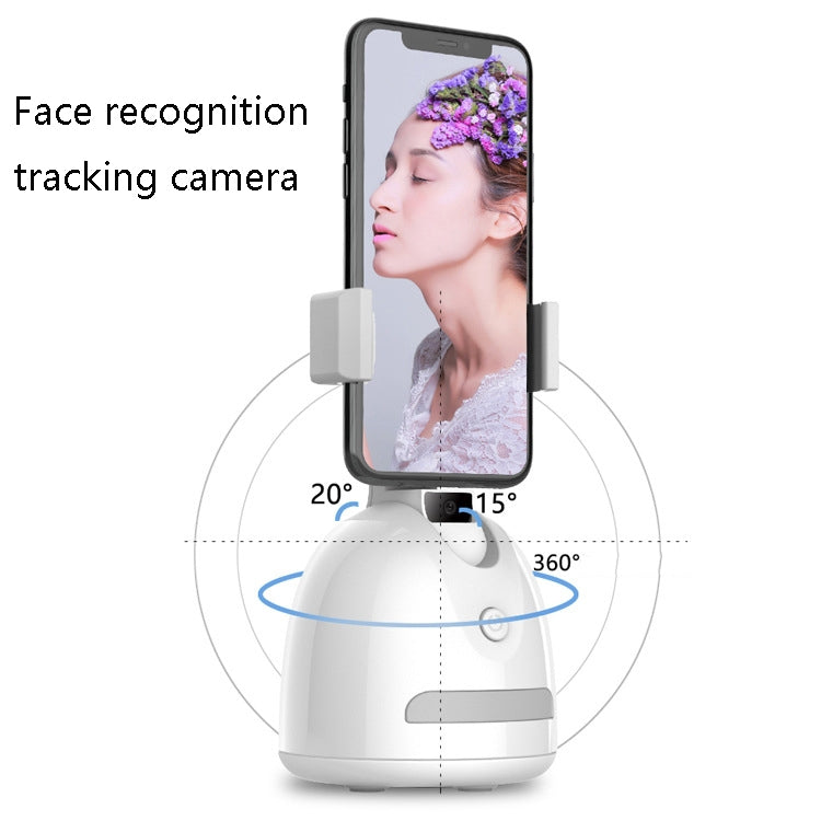 AI Intelligent Mobile Phone Live 360 Degree Tripod Heads(White)