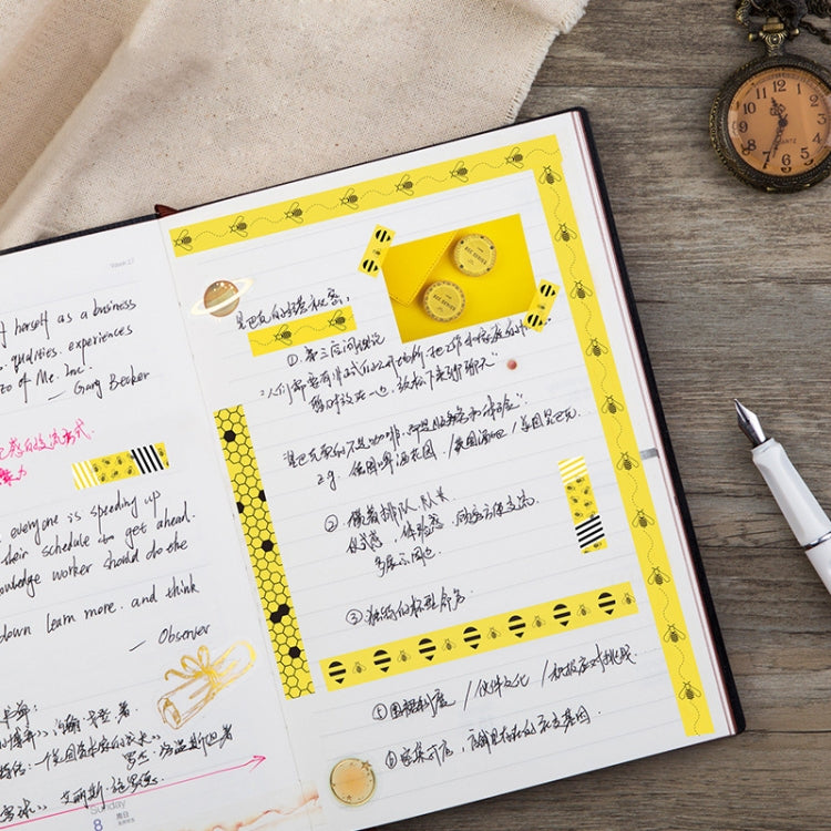 5 PCS CFJD08 Little Bee Hand Account Tape(Bee colony)