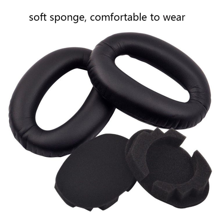 2 PCS Headset Comfortable Sponge Cover For Sony WH-1000xm2/xm3/xm4, Colour: (1000X / 1000XM2)Beige Protein With Card Buckle