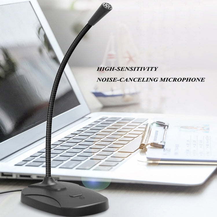 Desktop Computer Game Live Broadcast K Song Conference Condenser Microphone, Colour: M60-USB Built-in Sound Card Black