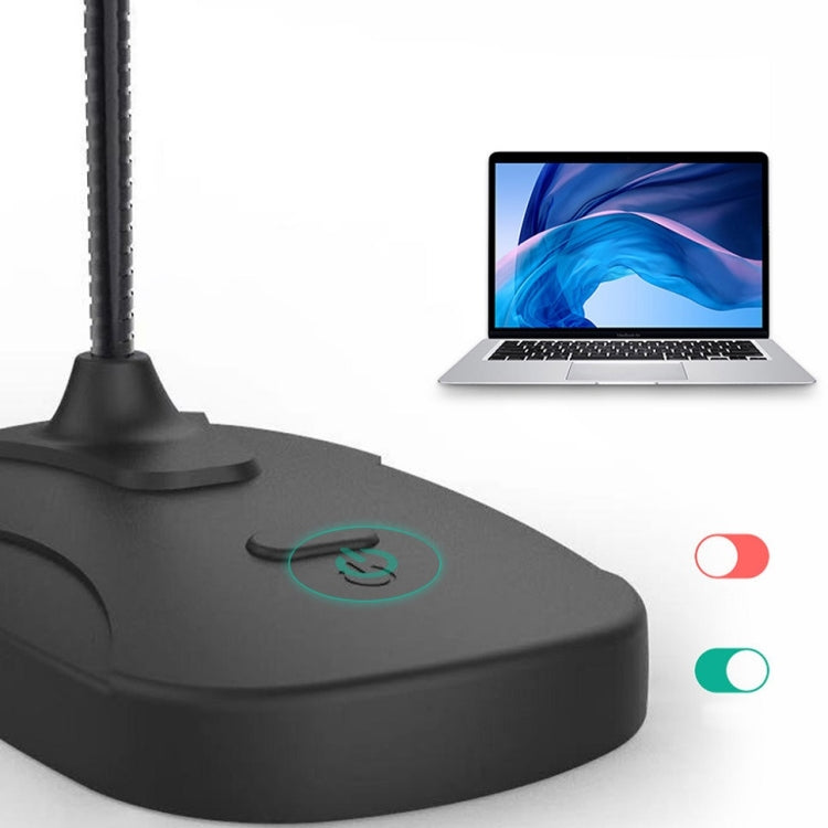 Desktop Computer Game Live Broadcast K Song Conference Condenser Microphone, Colour: M60-USB Built-in Sound Card Black