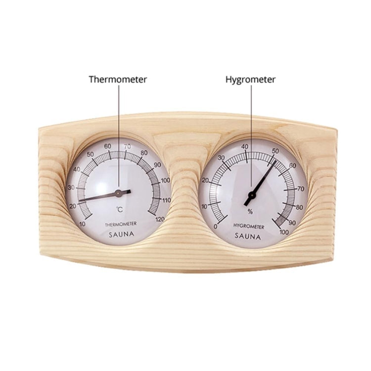 Wooden Sauna Room Bathroom Special Thermometer Hygrometer Table Sauna Temperature Humidity Meter
