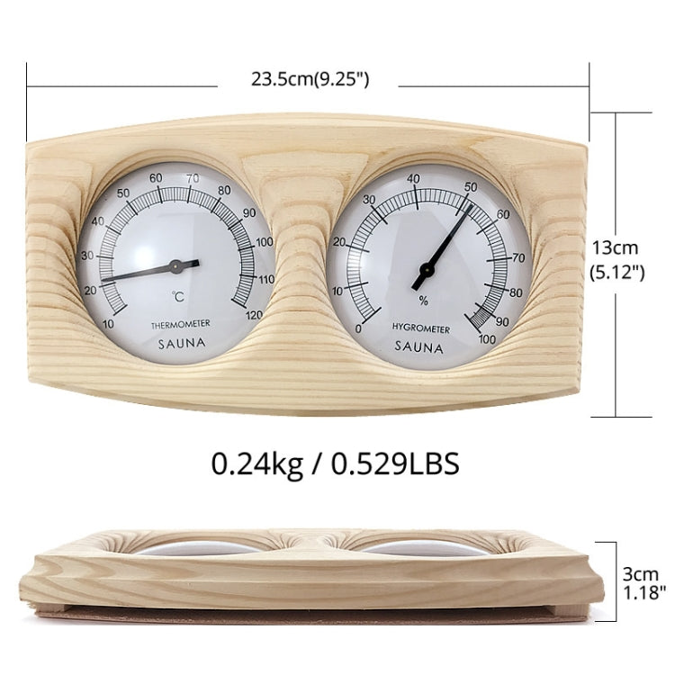 Wooden Sauna Room Bathroom Special Thermometer Hygrometer Table Sauna Temperature Humidity Meter
