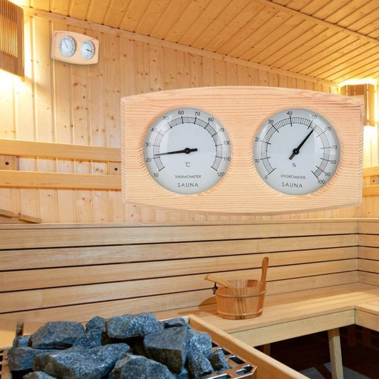 Wooden Sauna Room Bathroom Special Thermometer Hygrometer Table Sauna Temperature Humidity Meter