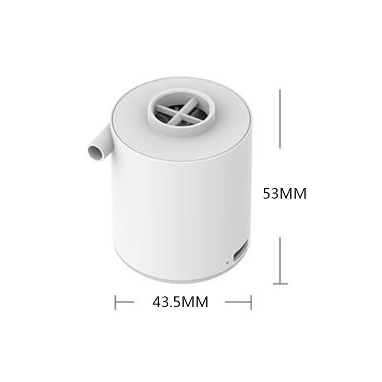 021121 Mini Portable Outdoor Air Pump, Specification: Without Light Model(White)