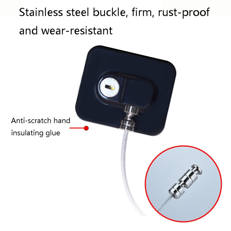 2 PCS Child Safety Lock High-Rise Protective Lock, Colour: FQ3 Black Square