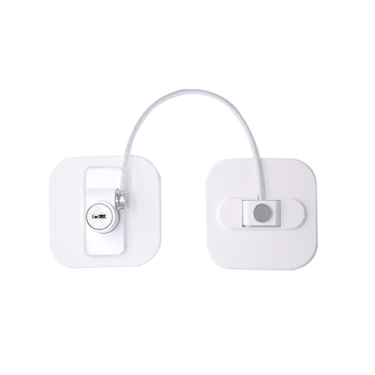 2 PCS Child Safety Lock High-Rise Protective Lock, Colour: FQ2 White Square