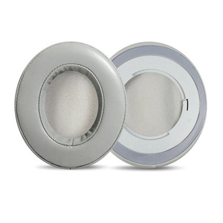 2 PCS Headset Sponge Case For Razer BlackShark V2/V2X/V2SE, Colour: Ellipse Lambskin(Gray Paper Grary Net)