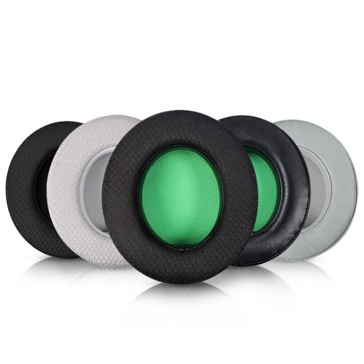 2 PCS Headset Sponge Case For Razer BlackShark V2/V2X/V2SE, Colour: Ellipse(Black Net Green Bottom)