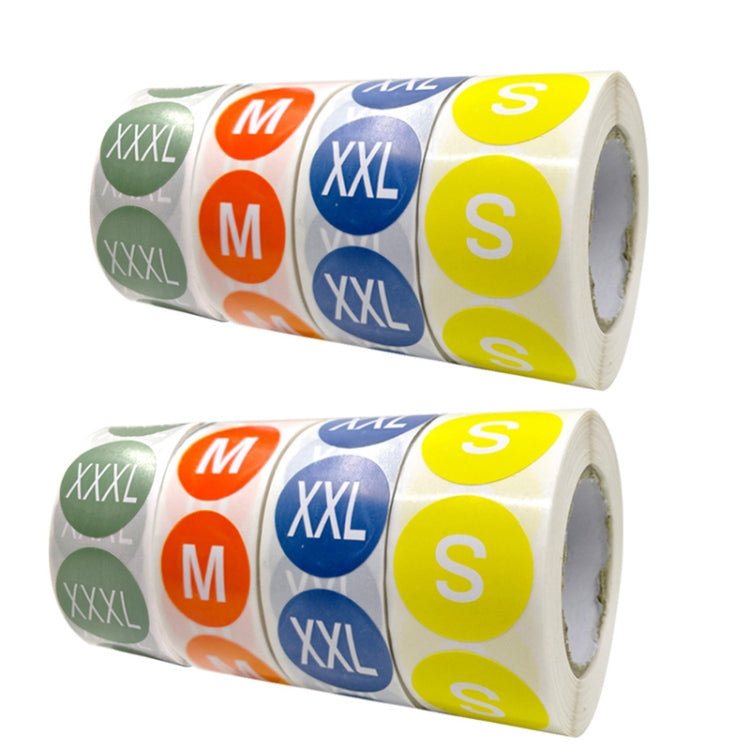 2 Sets Clothing Size Color Label Sticker