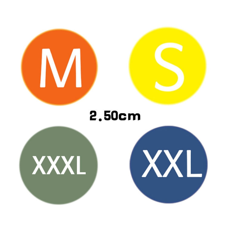 2 Sets Clothing Size Color Label Sticker