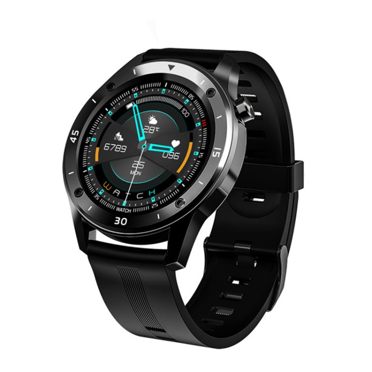 F22 1.3 Inch Touch Screen Smart Bracelet Silicone Table Heart Rate Steam Sleep Watch(Black)