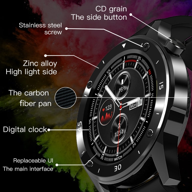 F22 1.3 Inch Touch Screen Smart Bracelet Silicone Table Heart Rate Steam Sleep Watch(Black)