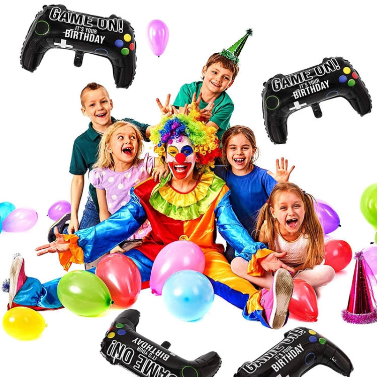 10 PCS Game Console Shape Aluminum Foil Balloon Game Party Venue Decoration Game Handle Balloon, Size: 64x40cm