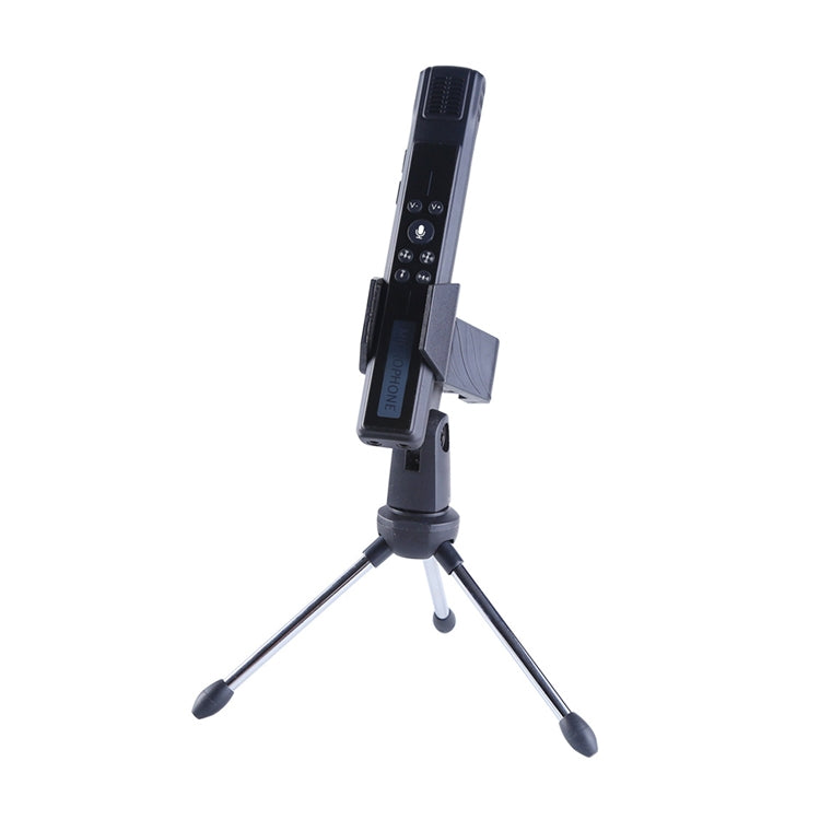 M8 Computer Game Conference Video K Song Desktop USB Microphone Recording Microphone Live Condenser Zinc Alloy Microphone Set, Specification: Desktop Bracket Set