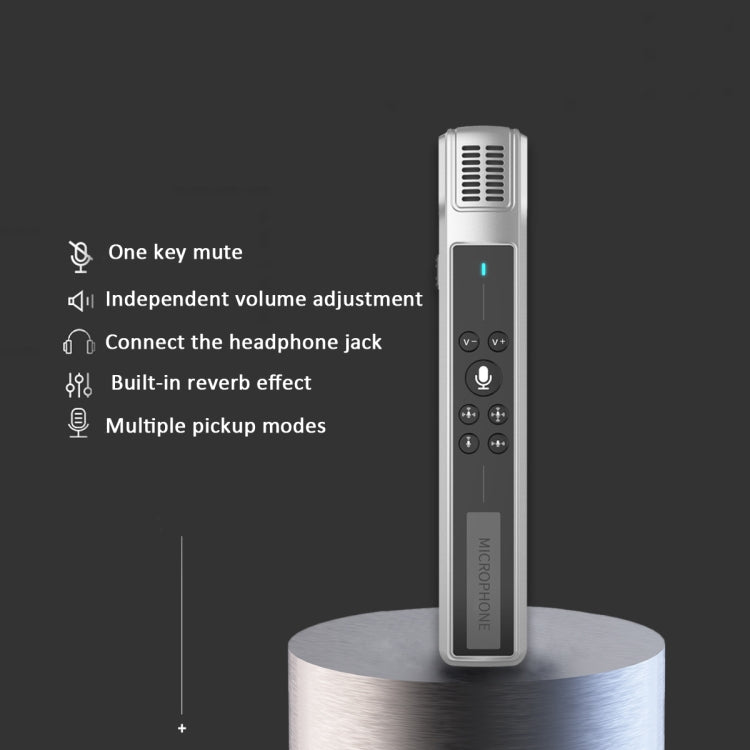 M8 Computer Game Conference Video K Song Desktop USB Microphone Recording Microphone Live Condenser Zinc Alloy Microphone Set, Specification: Cantilever Bracket Set