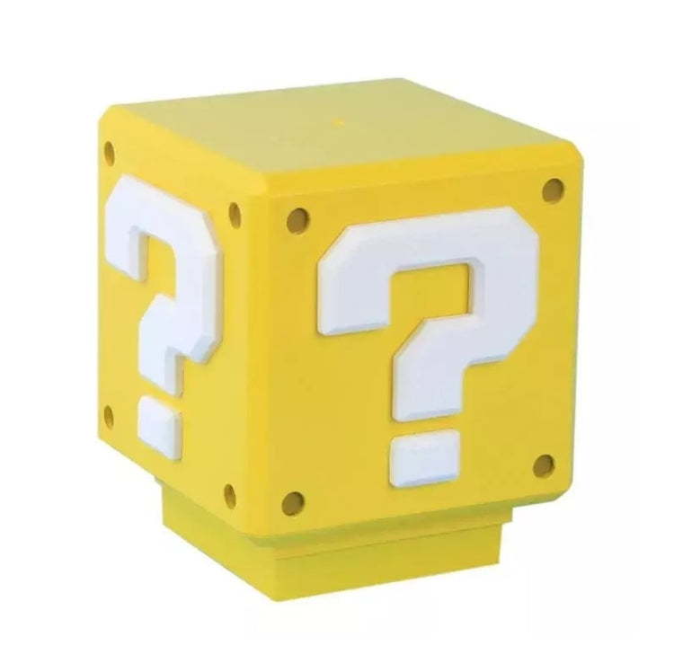 1W Mario LED Question Mark USB Charging Night Light Desktop Bedside Block Brick Table Lamp(Warm Light)
