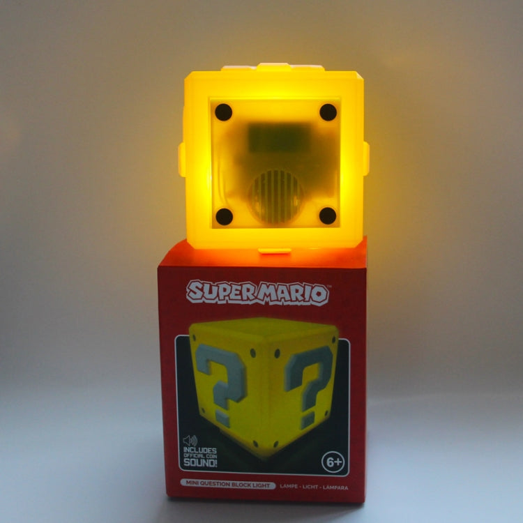 1W Mario LED Question Mark USB Charging Night Light Desktop Bedside Block Brick Table Lamp(Warm Light)