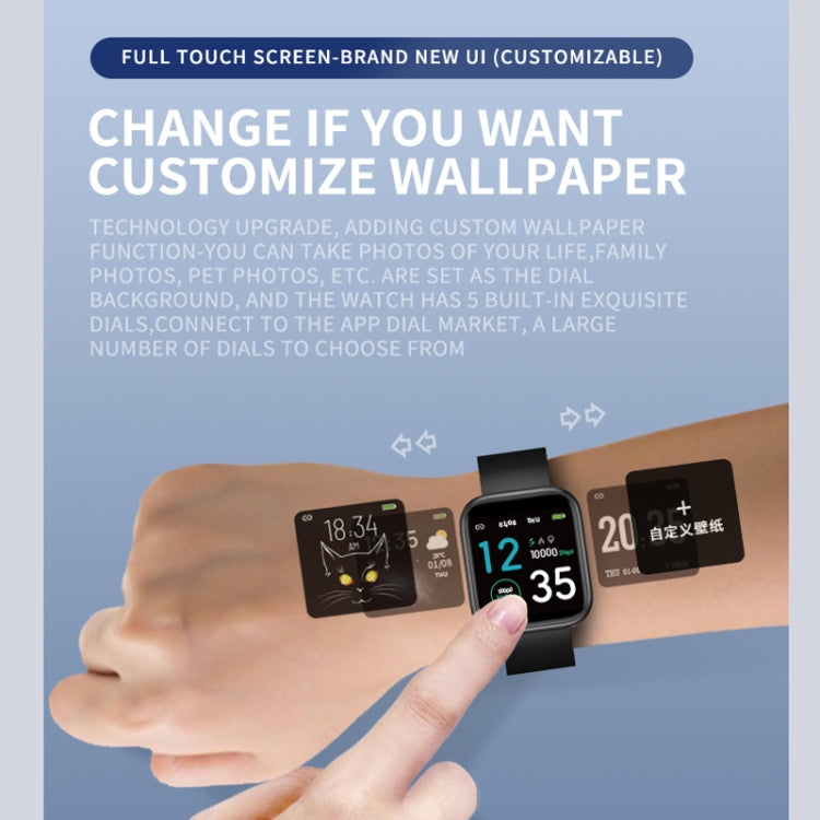 X21 1.3 Inch Full Touch Screen Smart Bracelet Heart Rate Pedometer Watch