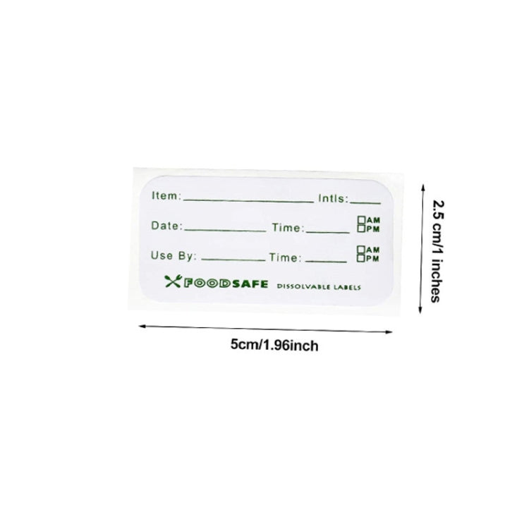 5 Rolls Food Refrigerated Storage Safety Date Marking Label Tearable Sticker, Size: 7.2x2.5cm
