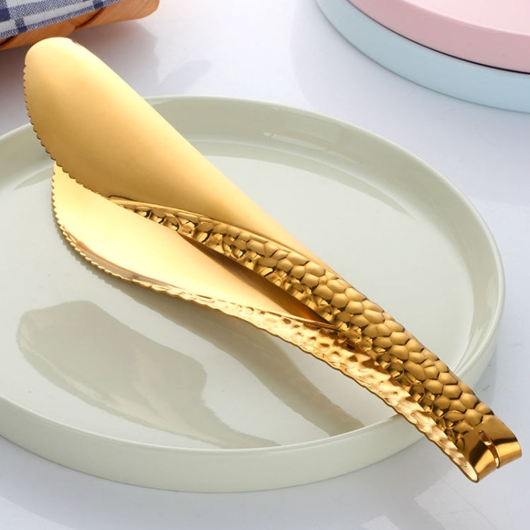 304 Stainless Steel Food Clip,Style: Serpentian Bread Clip (Goldï¼‰