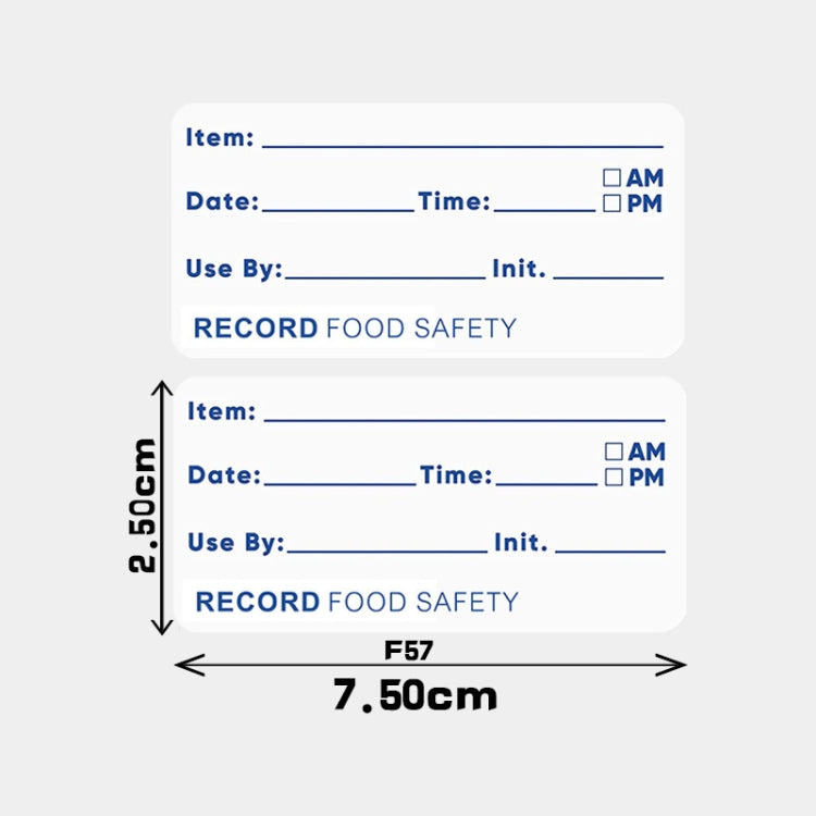 5 Rolls Food Date Sticker Label, Size: 7.5 x 2.5cm