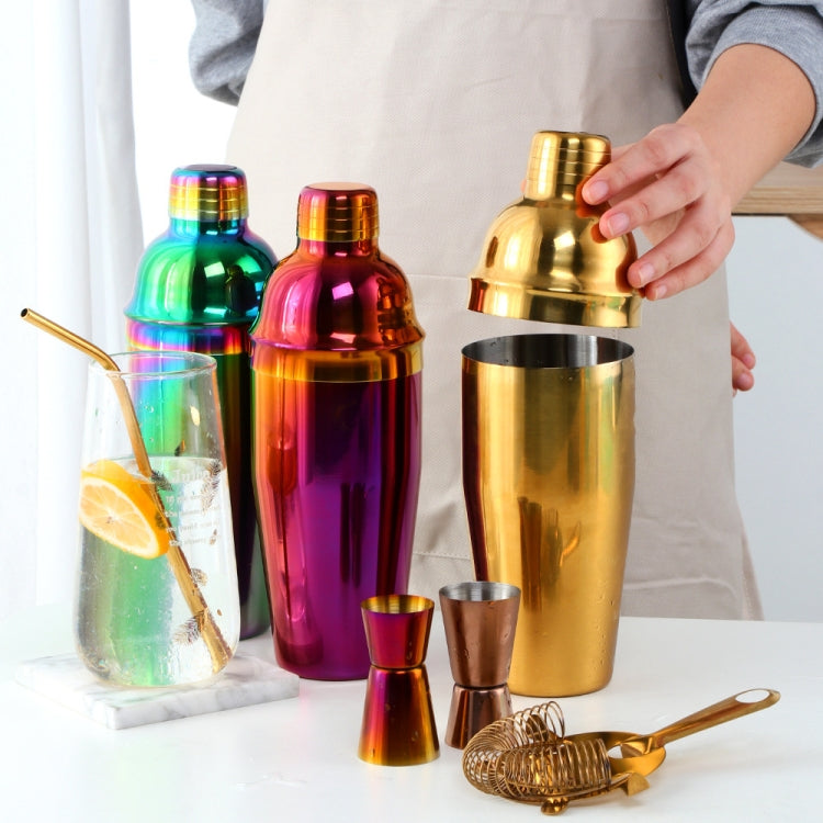 Stainless Steel Shaker Cocktail Shaker Set Hand Shaker Cup Fancy Shaker Magic Red Set