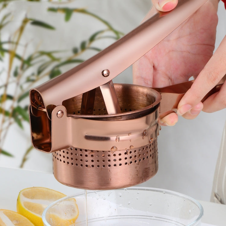 Stainless Steel Manual Juicer Detachable Juicer Commercial Large Capacity Fruit Juicer  Golden