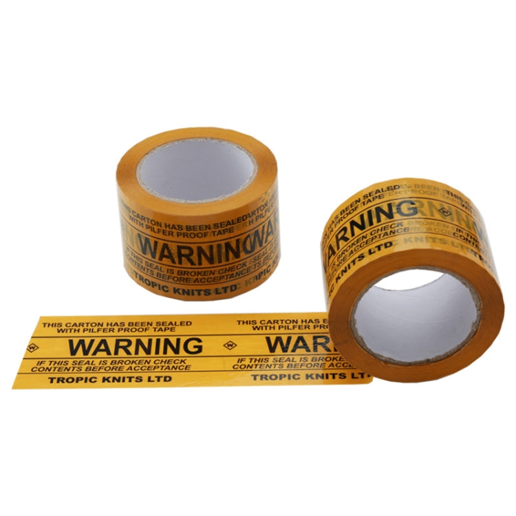 1 Roll Warning Words Adhesive Paper Sealing Packing Tape