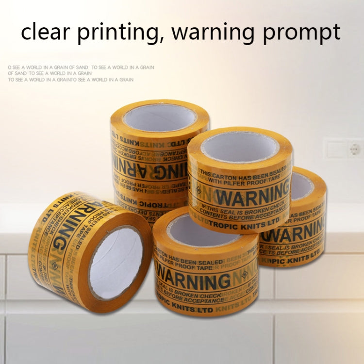 1 Roll Warning Words Adhesive Paper Sealing Packing Tape