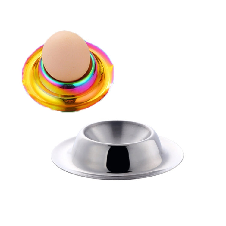 2 PCS Stainless Steel Egg Tray Table Utensils, Specification: Silver
