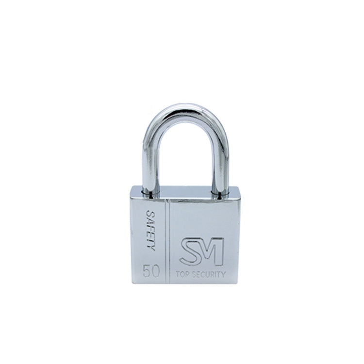 4 PCS Square Blade Imitation Stainless Steel Padlock, Specification: Short 50mm Not Open