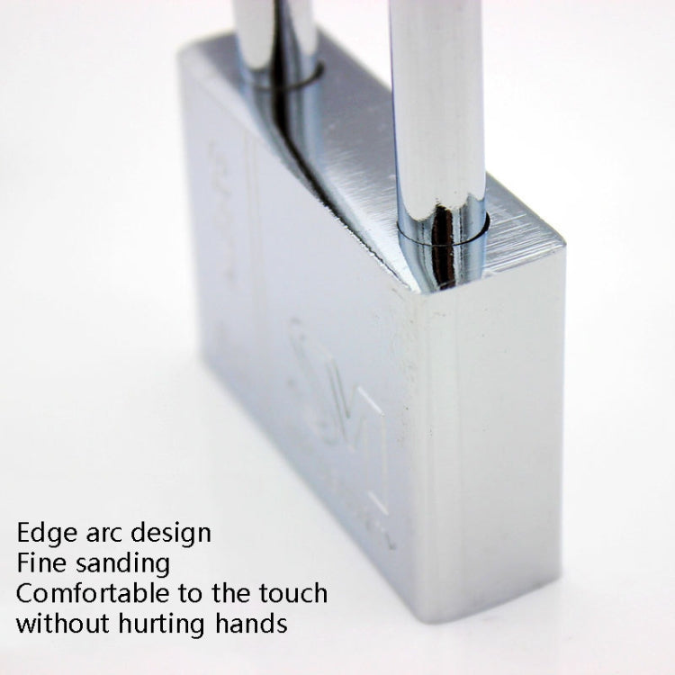 4 PCS Square Blade Imitation Stainless Steel Padlock, Specification: Short 40mm Open